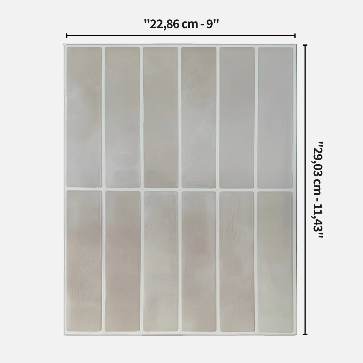 Carrelage Adhésif Mural - Lin