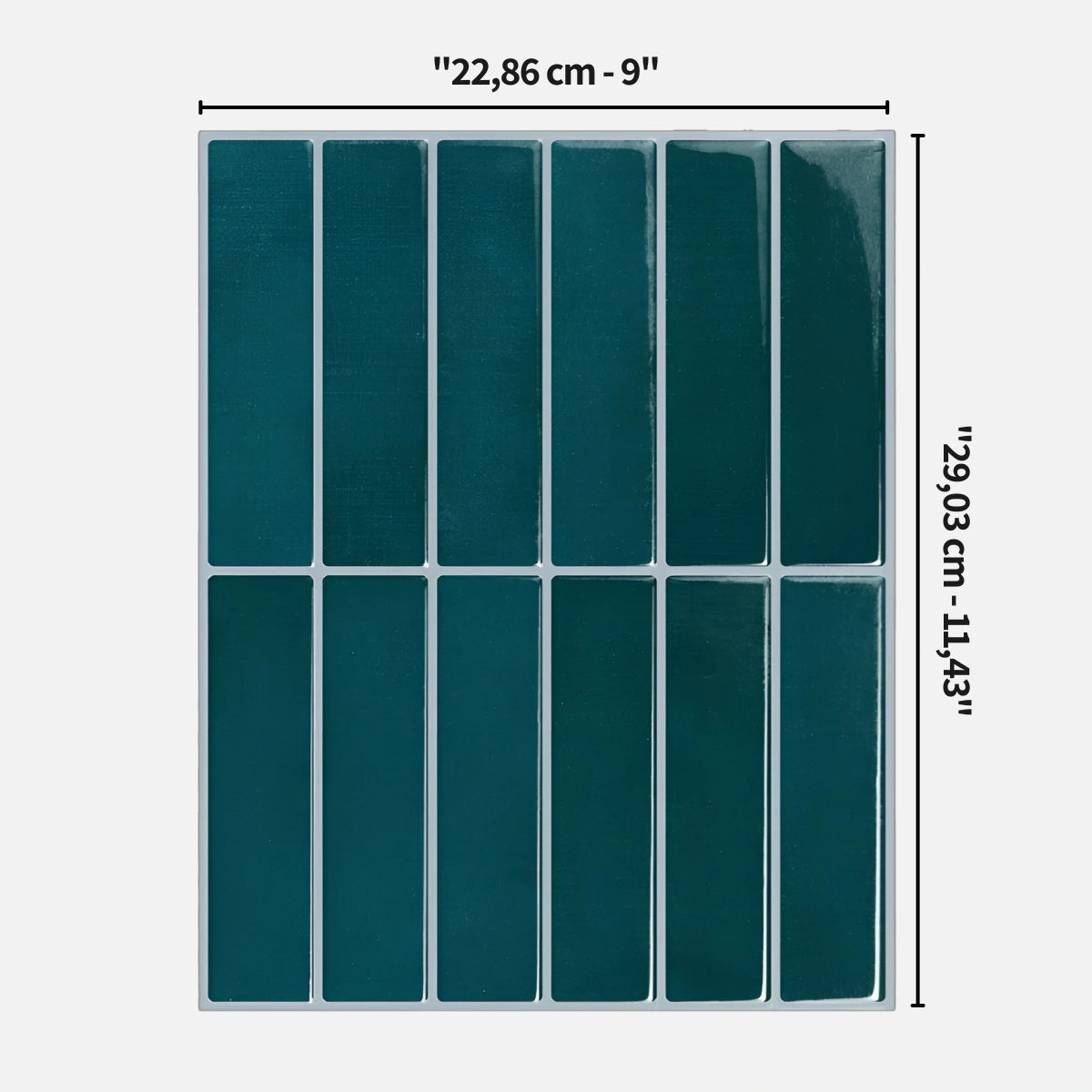 Carrelage Adhésif Mural - Pétrole