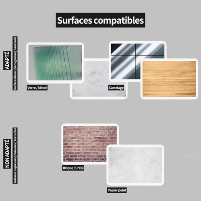 Dispensador de jabón de pared, sin taladros, color negro