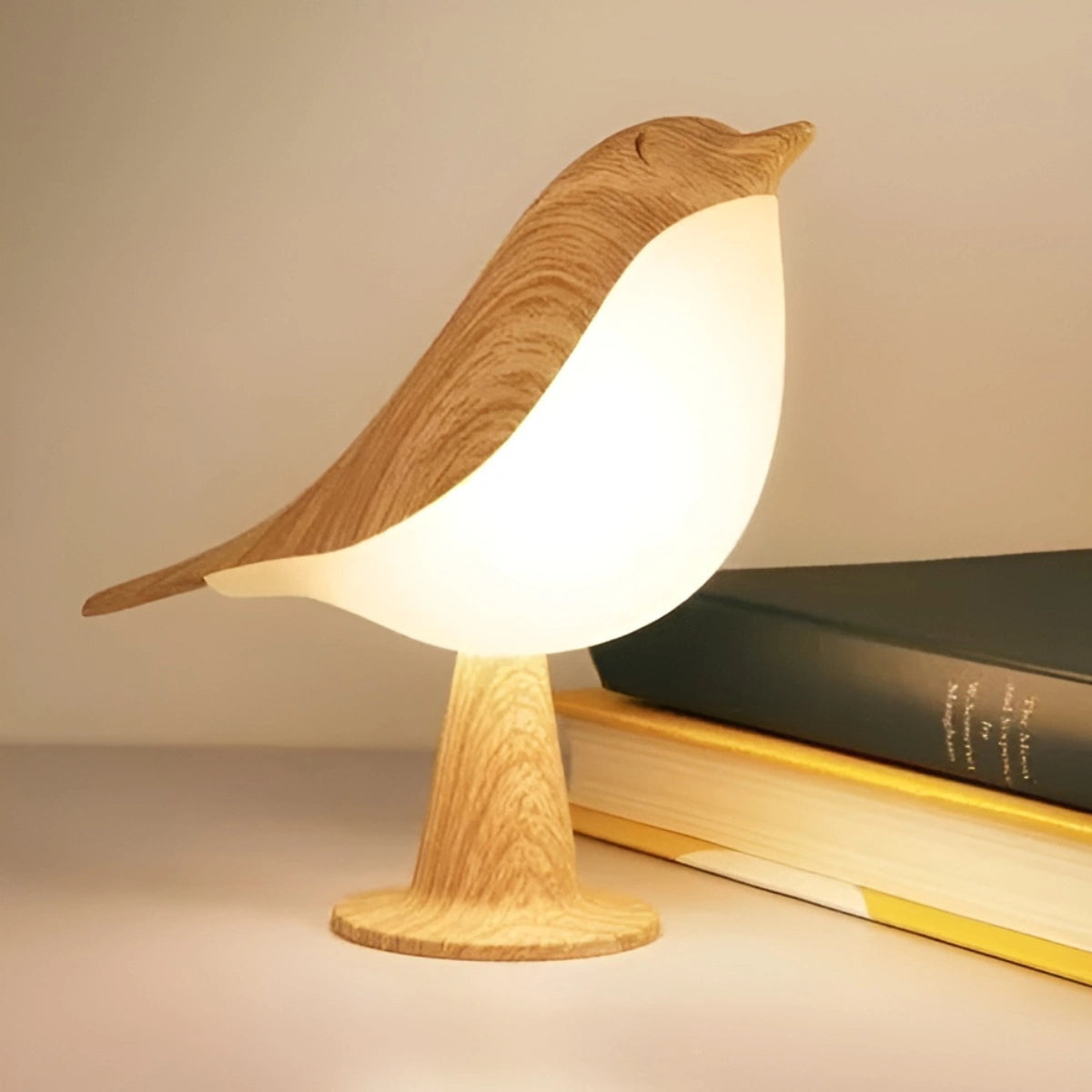 Lampe Oiseau en Bois