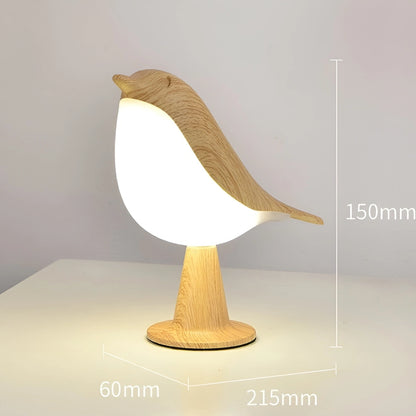 Lampe Oiseau en Bois