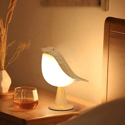 Lampe Oiseau en Bois
