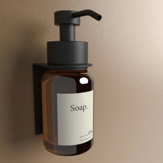 Distributeur de Savon Mural Sans Perçage Noir