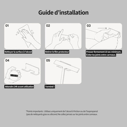 Raclette de Douche Noire