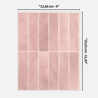 Carrelage Adhésif Mural - Rose